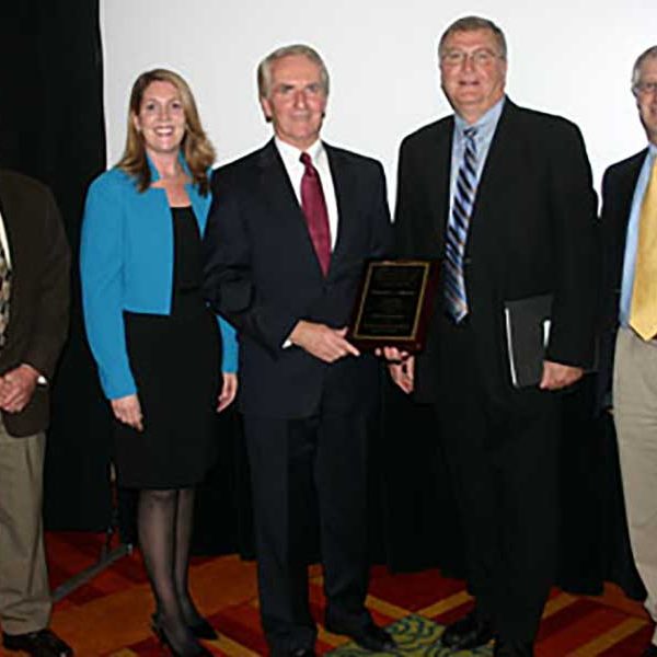 Rich Wagman receiving Leadership Hall of Fame award