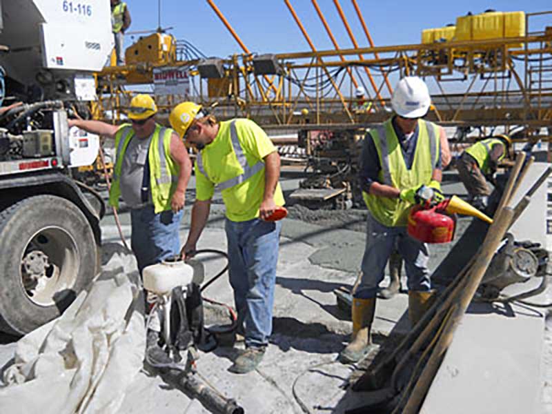 Wagman latex mixer operators on bridge project