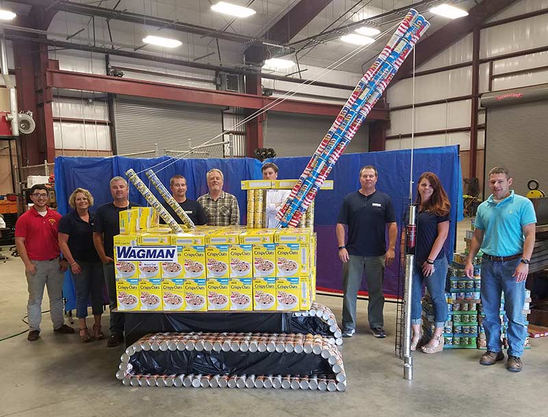 2017 Can-Struction winners Dinwiddie, VA team