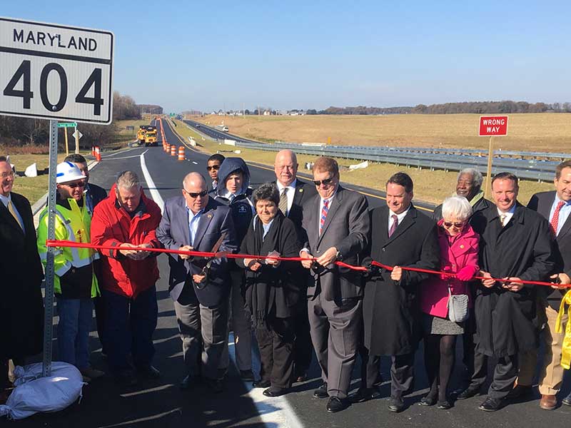 MD 404 Ribbon Cutting with Governor Larry Hogan