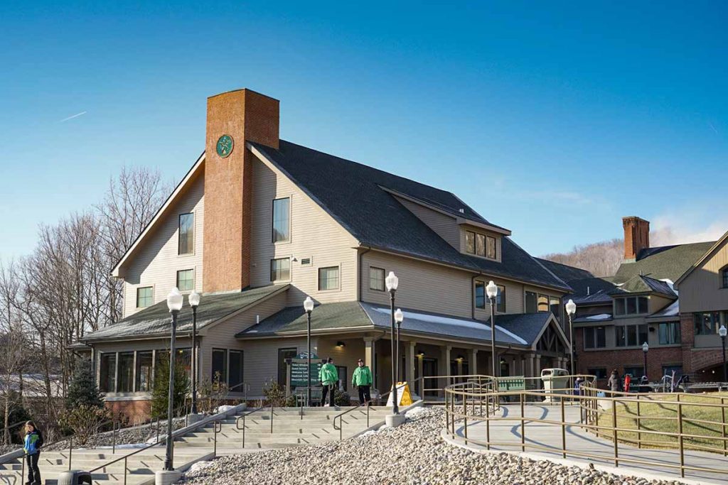 Exterior of Base Lodge Expansion at Whitetail Resort