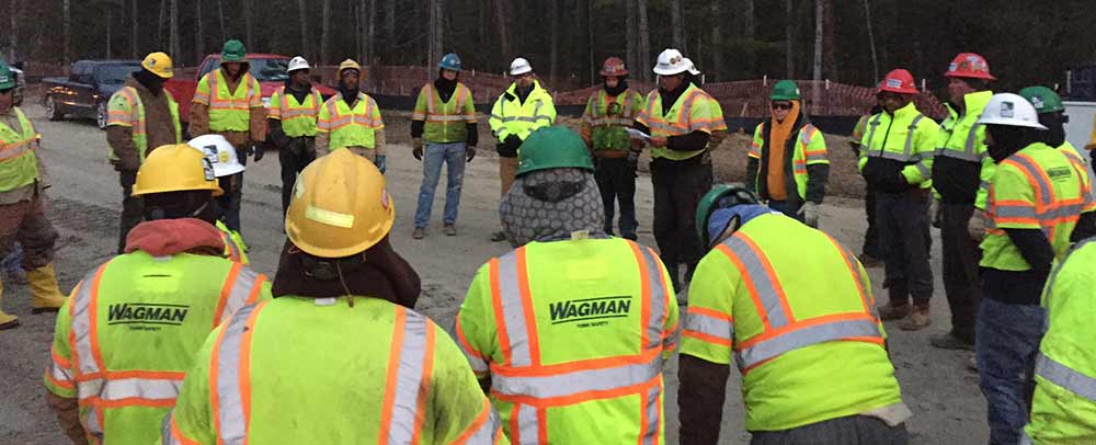 Wagman Project Site Safety Huddle