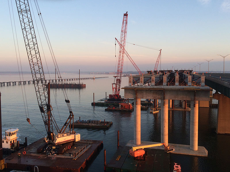 Wagman Marine Construction on Egg Harbor Bridge