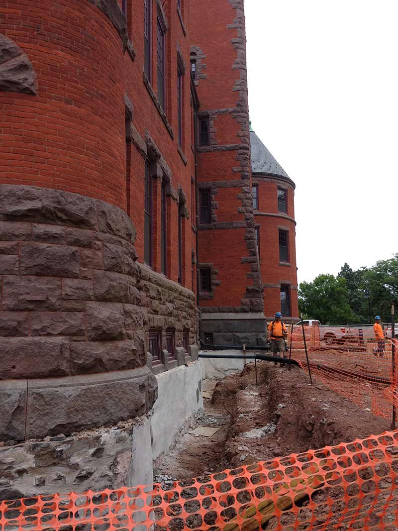 Gettysburg College Glatfelter Hall Underpinning