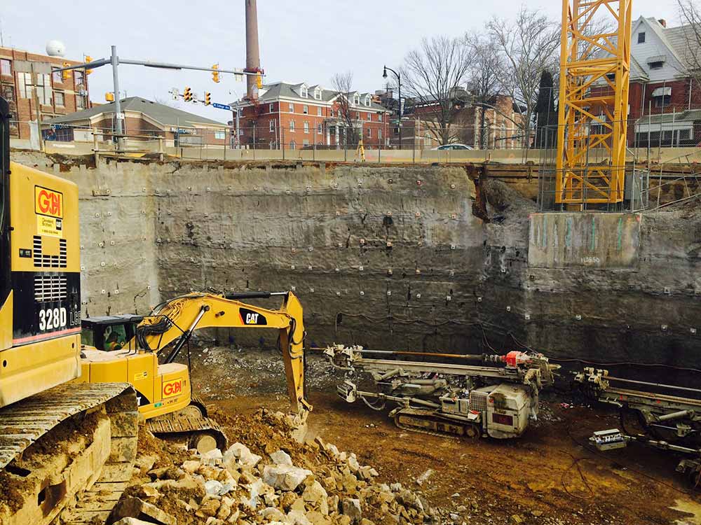 Wagman Geotechnical Services Soil Nail Walls demonstrated on the Metropolitan project