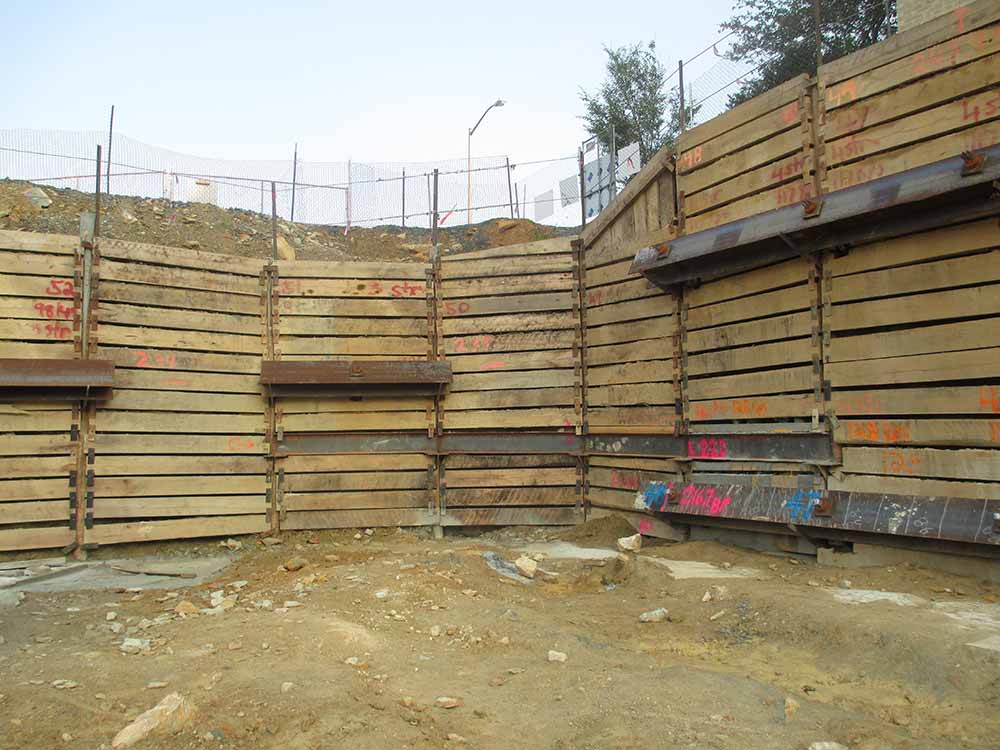 Wagman Geotechnical Services Pile and Lagging Walls at Reading Hospital project