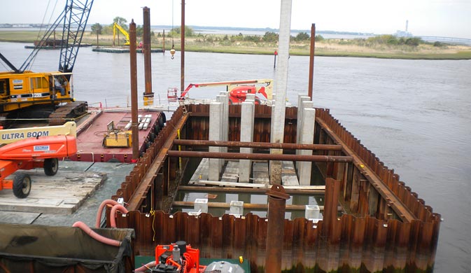 Geotechnical Cofferdam Installation