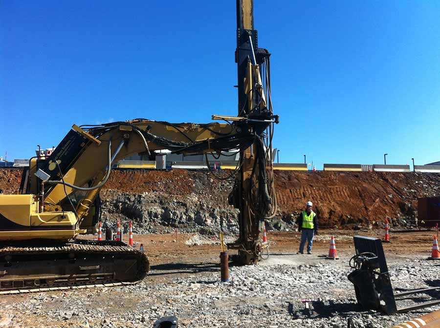 Micropile at Pennsylvania State University Pegula Ice Arena