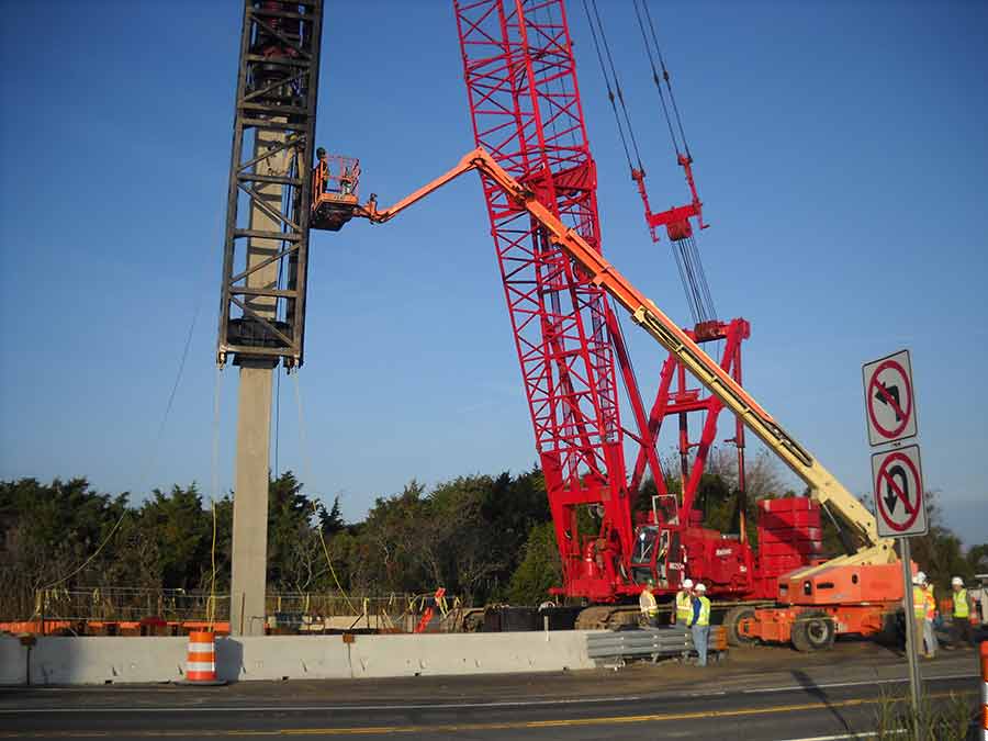 H-pile installation at ICC-B