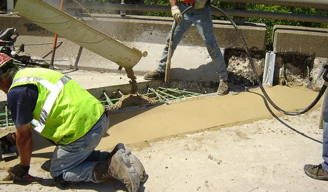 Wagman Rapid Set Concrete application