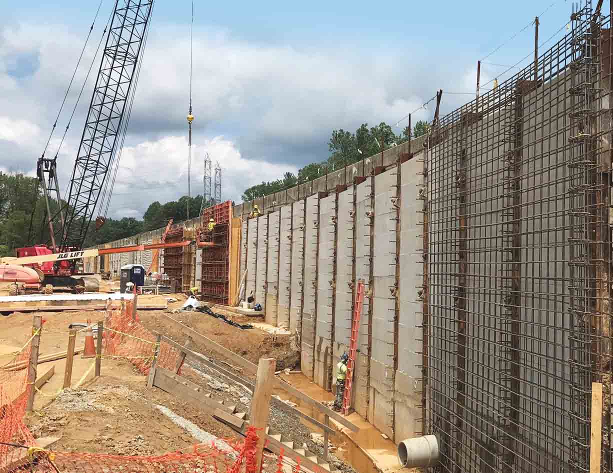 Watkins Mill Tieback Wall