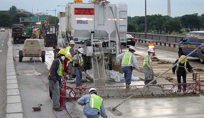 Wagman Rapid Set Latex Modified Concrete application