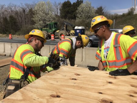 Wagman crews working at a project site